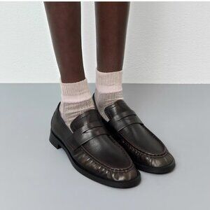 Miista Zita Loafers - Brown Brushed Leather
